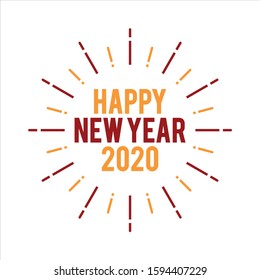 Happy new year icons vector symbols
