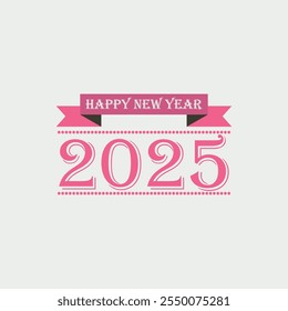 happy new year  icons vector design 2025