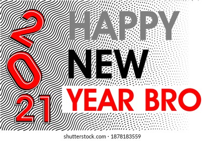 HAPPY NEW YEAR ILLUSTRATION FOR 2021