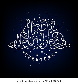 Happy New Year illustration