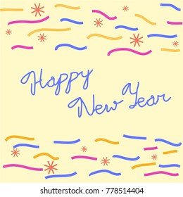 happy new year illustration