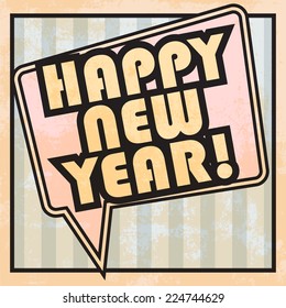 happy new year, illustration in vector format