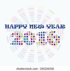 Happy New Year illustration vector design.