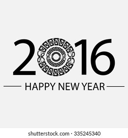 Happy New Year illustration vector design.