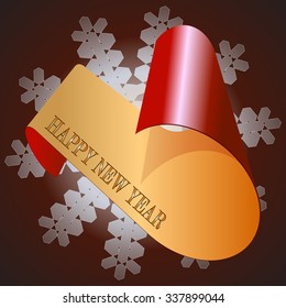 Happy New Year illustration vector design.
