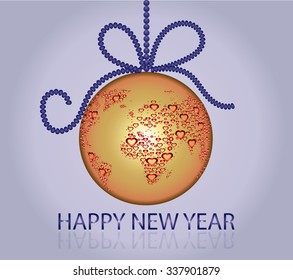 Happy New Year illustration vector design.