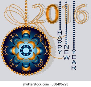 Happy New Year illustration vector design.