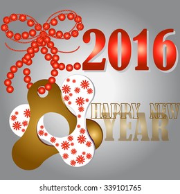 Happy New Year illustration vector design.