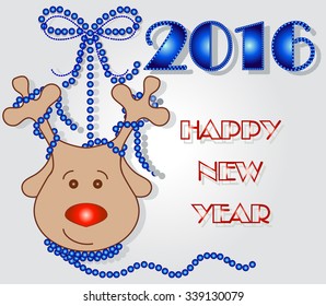 Happy New Year illustration vector design.