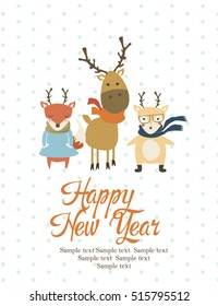 Happy New Year invitation card