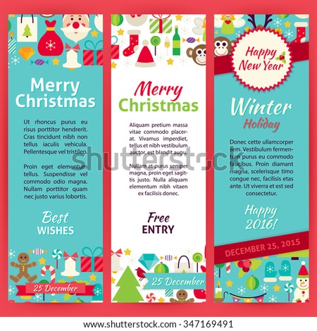 happy new year invitation template flyer stock vector royalty free