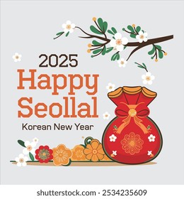 Happy New Year and Korean Seollal New Year's Day