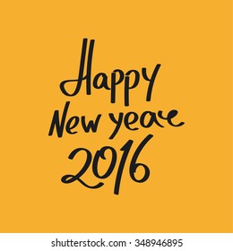 Happy new year. Lettering