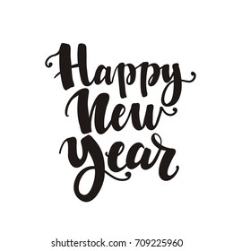 Happy New Year lettering design