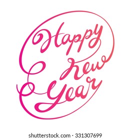 Happy New Year Lettering, Merry Christmas, Xmas, Objects, Festive, Celebrations