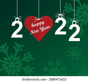 happy new year   lettering text. christmas poster, graphic, vector design template.