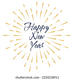 Happy new year lettering text 2023.Happy New Year lettering design 2023.greeting cards design. New year celebration design. happy new year 2023