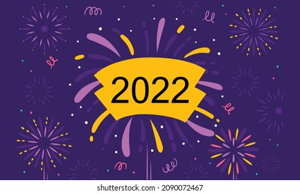 Happy new year letters banner, vector art, and illustration. can use for, landing page, template, UI, web, mobile app, poster, banner, flyer, background. EPS 10