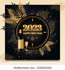 Happy new year letters banner, vector art, and illustration. can use for, landing pages, template, banner, flyer, background
