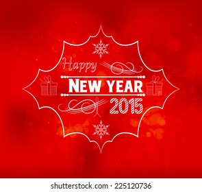 happy new year light vector background