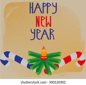 happy new year with lights