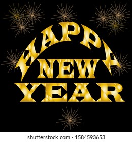 happy new year logo design.