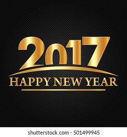 Happy New Year Logo Vector Design