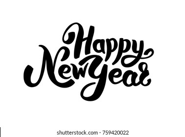 Happy New Year Logo. Vector Logotype invitation, greeting card, decor, celebration. Logo new year banner. Corporate invitation business logotype. 2018 wallpaper background. Merry christmas congrats