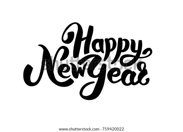 Happy New Year Logo Vector Logotype Stock Vector (Royalty Free) 759420022