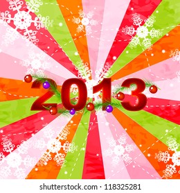 Happy New Year or Marry Christmas vector illustration