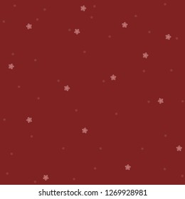 Happy New Year, Merry Christmas. Snowflakes of small sizes. against the background of the dark Red sky. Abstract festive background. Material for the designer. Isolated object. Vector illustration