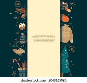 Happy New Year , Merry Christmas Vector Poster.Flyer,Banner template,advertisment.Xmas elements for design holiday greeting cards,invitations of Merry Christmas,Happy New Year,seasonal winter holidays