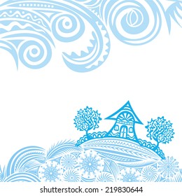 Happy new year merry christmas card vector illustration