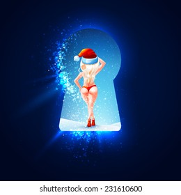 Naked Merry Christmas Girl