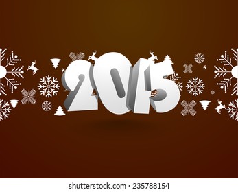 Happy new year and merry Christmas illustration or greeting card, can be use for print and publishing. eps 10