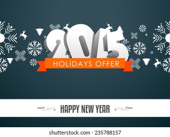 Happy new year and merry Christmas illustration or greeting card, can be use for print and publishing. eps 10