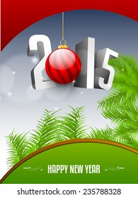 Happy new year and merry Christmas illustration or greeting card, can be use for print and publishing. eps 10