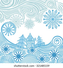 Happy new year merry christmas card vector illustration