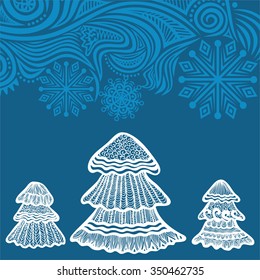 Happy new year merry Christmas card vector illustration