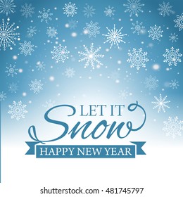 Happy New Year and Merry Christmas e-card. Vector illustration.