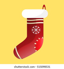 Happy New Year or Merry Christmas greeting card. Holiday illustration. Vector design for celebration.