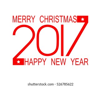 Happy New Year and Merry Christmas. Numbers on a black gradient background. Inscription  vector illustration with 3d gold effect. Greeting card  new year and merry christmas.