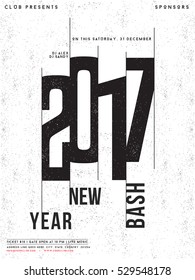 Happy New Year and Merry Christmas celebrations Banner Design.