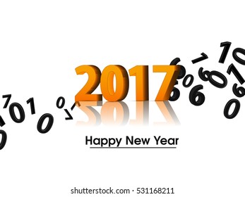 Happy new year , Merry christmas flyer .