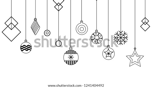 Happy New Year Merry Christmas Vector Stock Vector (Royalty Free ...