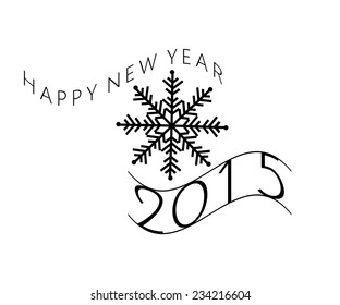 Happy new year message. Vector illustration.Merry Christmas holidays decoration.