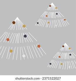 Happy New Year. Minimalistic card design. Set for branding cover, card, posters. Card template