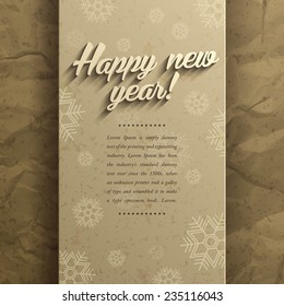 Happy new year modern calligraphy vector background, Text design, Vector illustration Eps 10