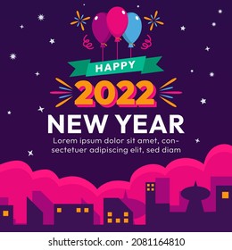 Happy New Year Modern Fireworks Background Vector Design great for new year purposes EPS10 vector art