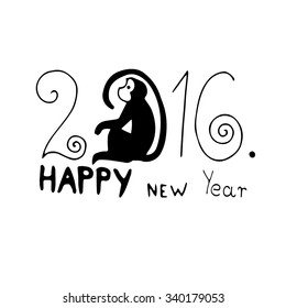 Happy New Year - Year of an Monkey 